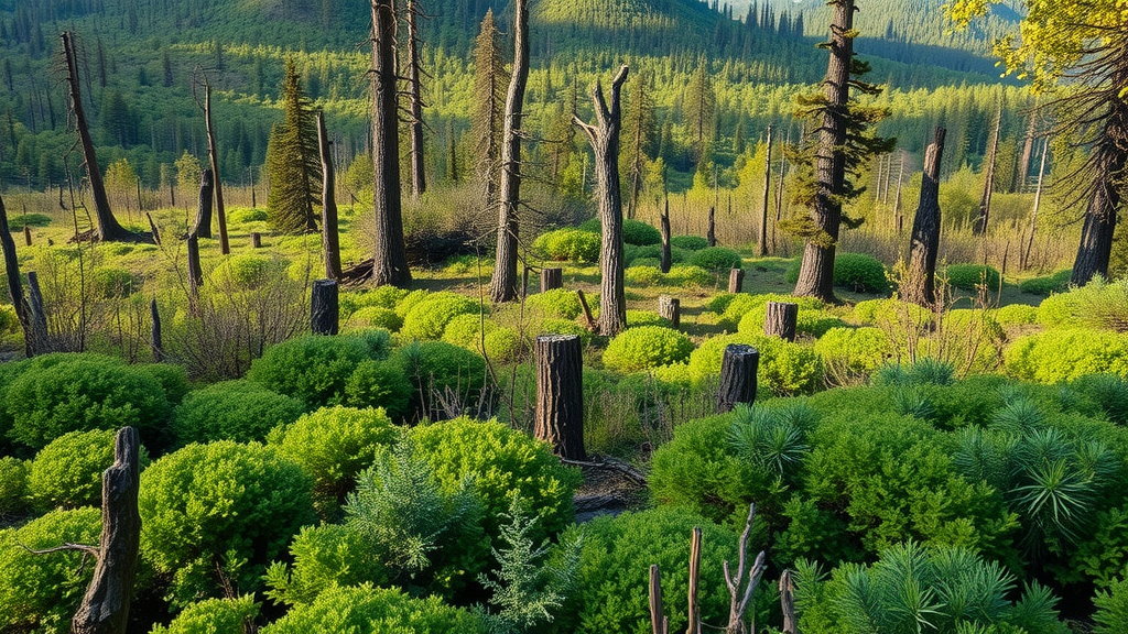 Restoration of Tiger Bay's forest with vibrant new growth