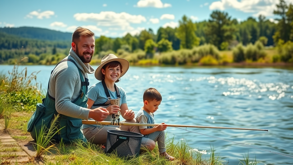 Family enjoying Tomoka River activities on a sunny day